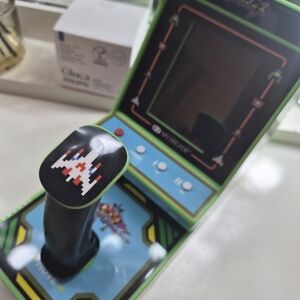 Classic Arcade Mini Console with Joystick - Black and Green